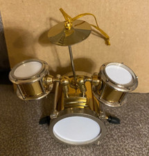 Percussion instrument Drum Set Christmas Tree Ornament 3 inches