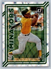 2023 Donruss #D8 Rickey Henderson Dominators Silver #/349
