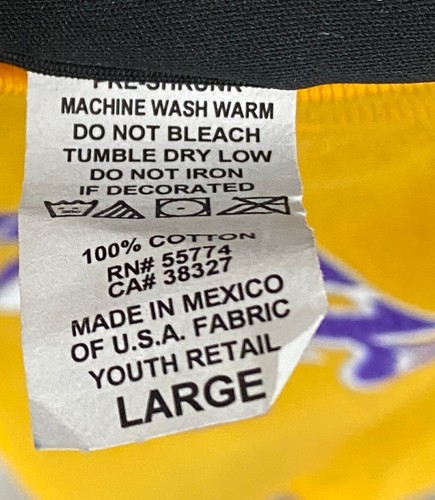 NEW Youth Kids L Adidas LA Lakers Steve Nash NBA Cotton Jersey Player Tee Shirt - Picture 7 of 18