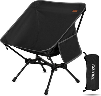 TOBTOS Ultralight Camping Chair, Portable Folding Backpacking Chair, Compact Cam
