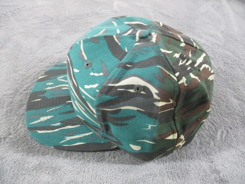 Vintage Otto Cap Camo Hat Green Snapback Adjustable Heavy Fade Blank NWOT - Picture 5 of 9