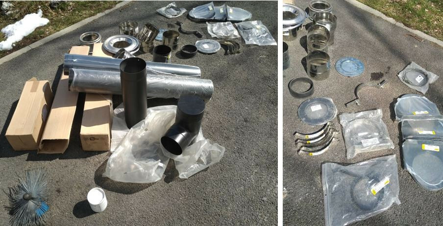 Conduit de fumée anti condensation pour poêle à bois sans refoulement