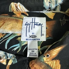 Vtg Guy Harvey Shirt Mens Large Aftco Fishing 3XL