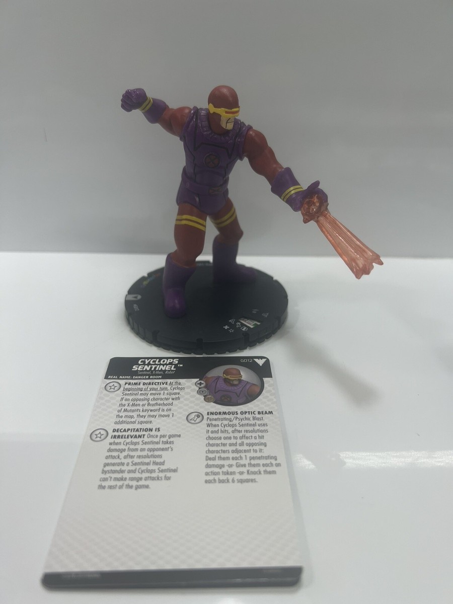 XDPS G012 Cyclops Sentinel Rare Figure HeroClix X-Men Animated