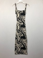 NWT Forever 21 Women Knit Midi Bodycon Dress Marble Print Size Small M166 -23