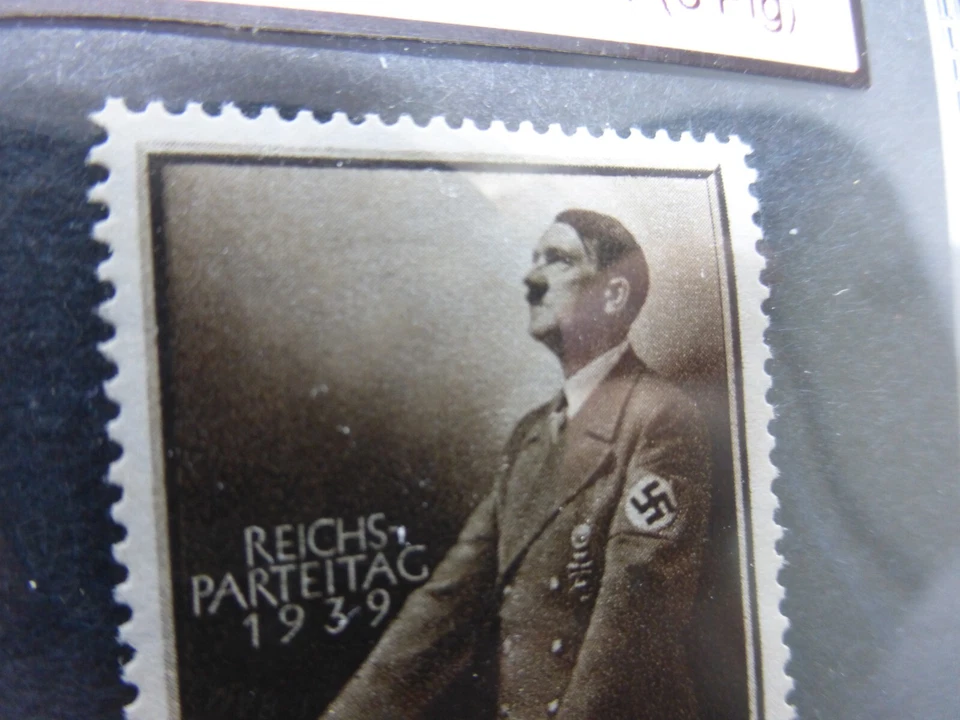 Adolf Hitler 1939 WW2 Reichsparteitag Stamp Third Reich Nazi Germany MNH Pfennig - Image 4 of 4