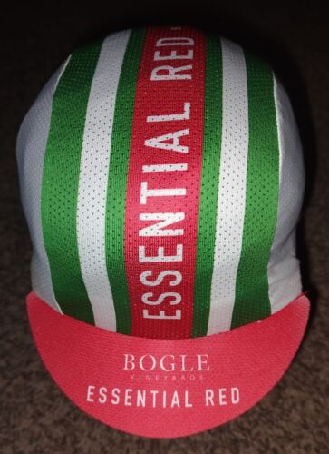 BOGLE VINEYARDS Cycling Hat Essential Red Biking Pace Sportswear Winery Cali - Picture 1 of 9