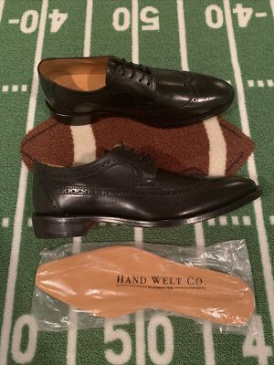 Anthony Veer Regan Wingtip Oxford Full Grain Leather Shoes Goodyear Welt Size 11