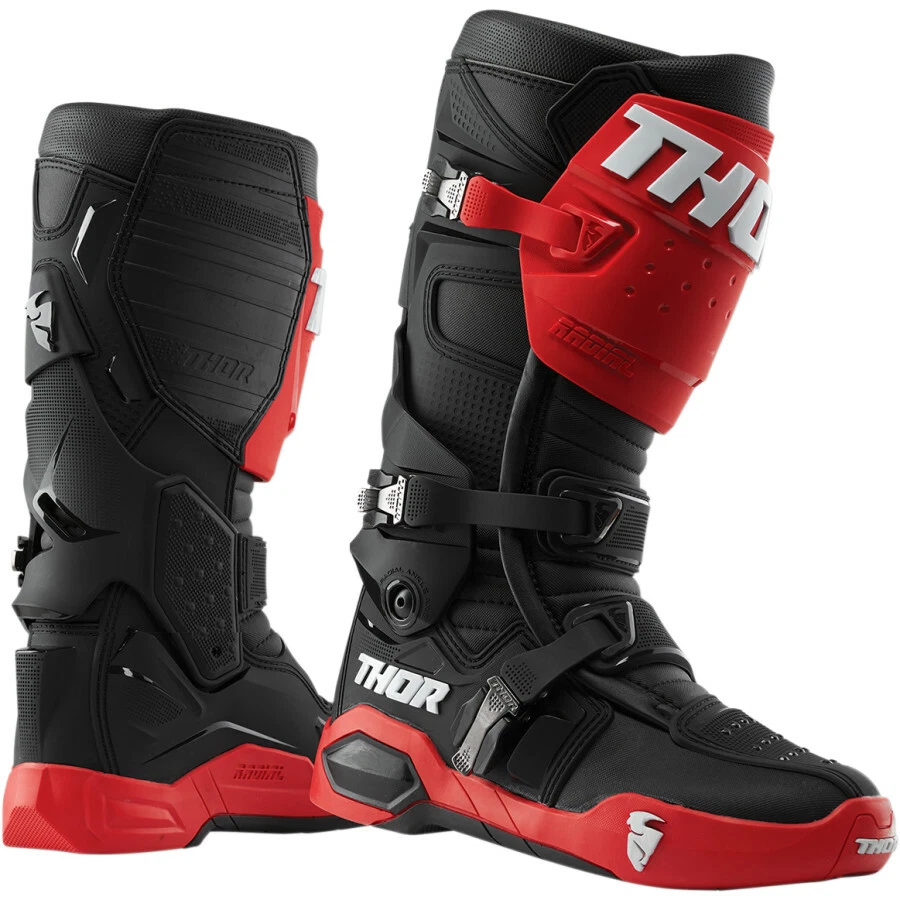 THOR QUANTUM ユース モトクロスブーツ レッド ブラック　5 Thor Motorcycle & Powersports Boots & Shoes for sale | eBay