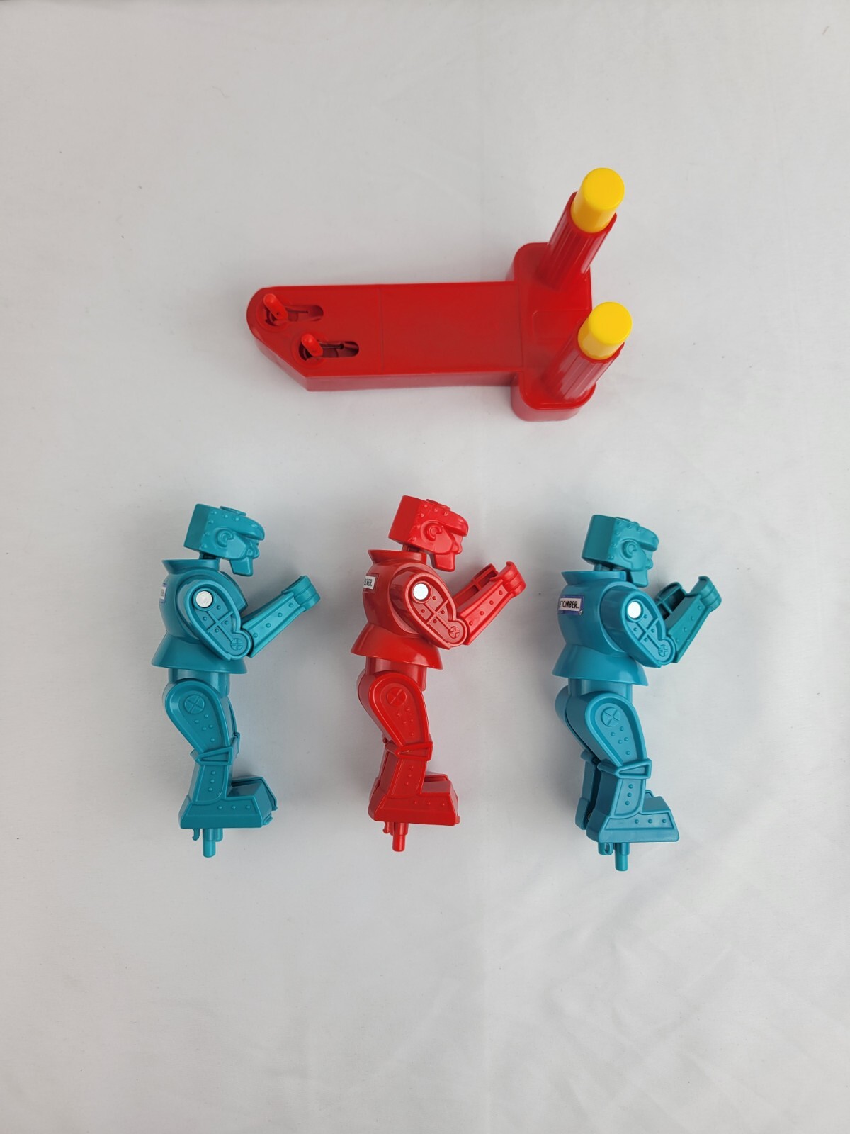 SAOLA Rock'em Sock'em Robots 2001 pezzi di ricambio solo bomber blu e bilanciere rosso