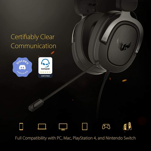 ASUS TUF H3 Gaming Headset H3 – Discord, TeamSpeak Certified |7.1 Surround Sound - Picture 2 of 9