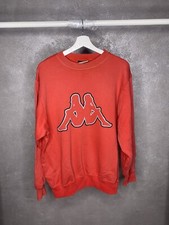 Kappa Vintage Big Logo Sweatshirt Crewneck Mens Size L Red