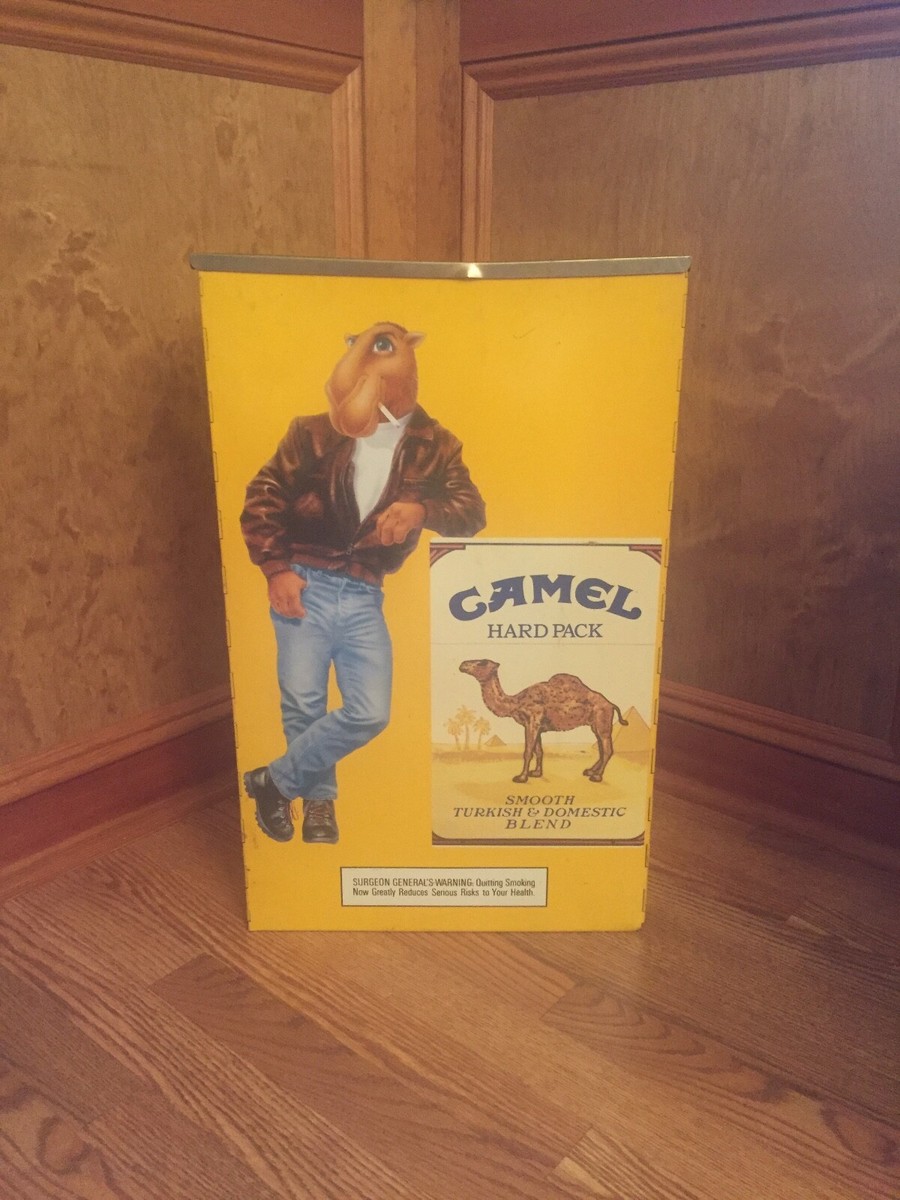 VINTAGE ORIGINAL JOE CAMEL METAL HARD PACK ASH TRAY 2 FEET TALL | eBay