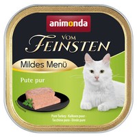 Animonda Vom Feinsten Adult Mildes Menü Pute Pur 32X100G Katzenfutter Nassfutter