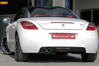 Supersprint Sportauspuff Endschalldämpfer 2x 100x75 oval - Peugeot RCZ THP 1.6i
