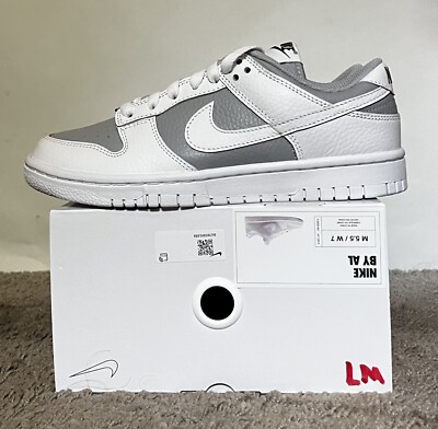 Size 5.5M/7W- Nike Dunk Low Grey White FJ2253-901