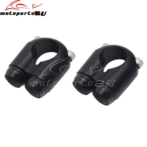 Interruptor momentáneo de luz de giro de control manual de 2 botones para barras Harley Café Racer de 1" - Imagen 7 de 9
