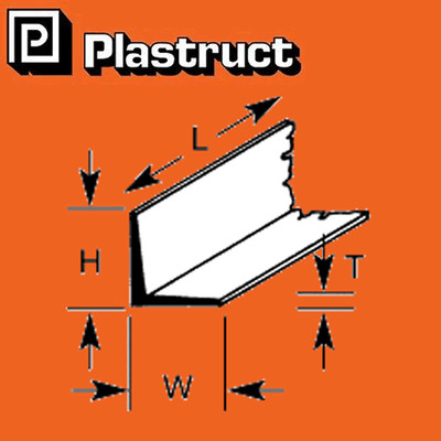 WINKELLEISTE 1,2 bis 9,5 mm Styrol Kunststoff Polystyrol 90 Grad rechts AFS PLASTRUCT