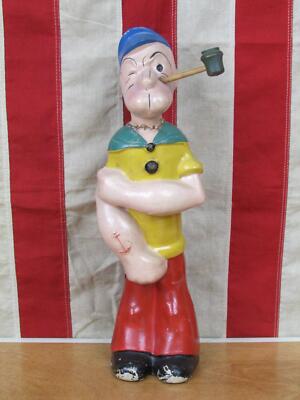 Vintage 1930s Popeye The Sailor Man Composition Figure w/Pipe Toy
