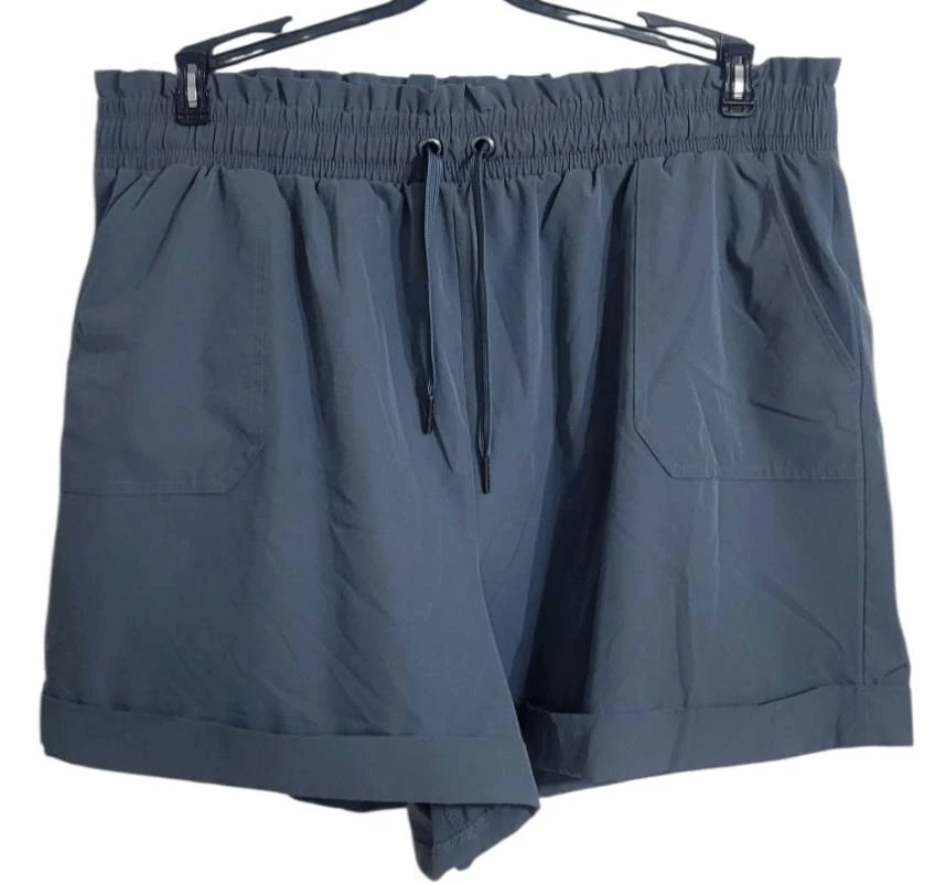 Shorts femininos Danskin bolsa de papel, clima tempestuoso, tamanho XXL - Imagem 2 de 4