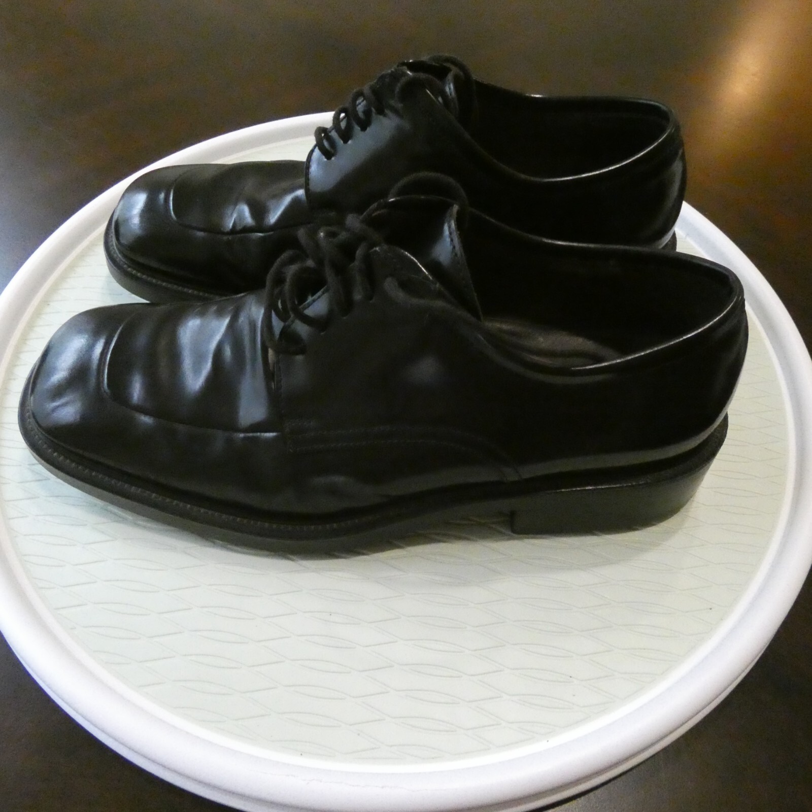 SAOLA Scarpe eleganti Kenneth Cole uomo 12 pelle nera punta quadrata stringate Oxford formali