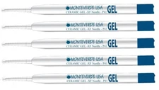 5 Monteverde Parker Style Ballpoint Pen Refills, Needle Point, Gel Ink, .5mm