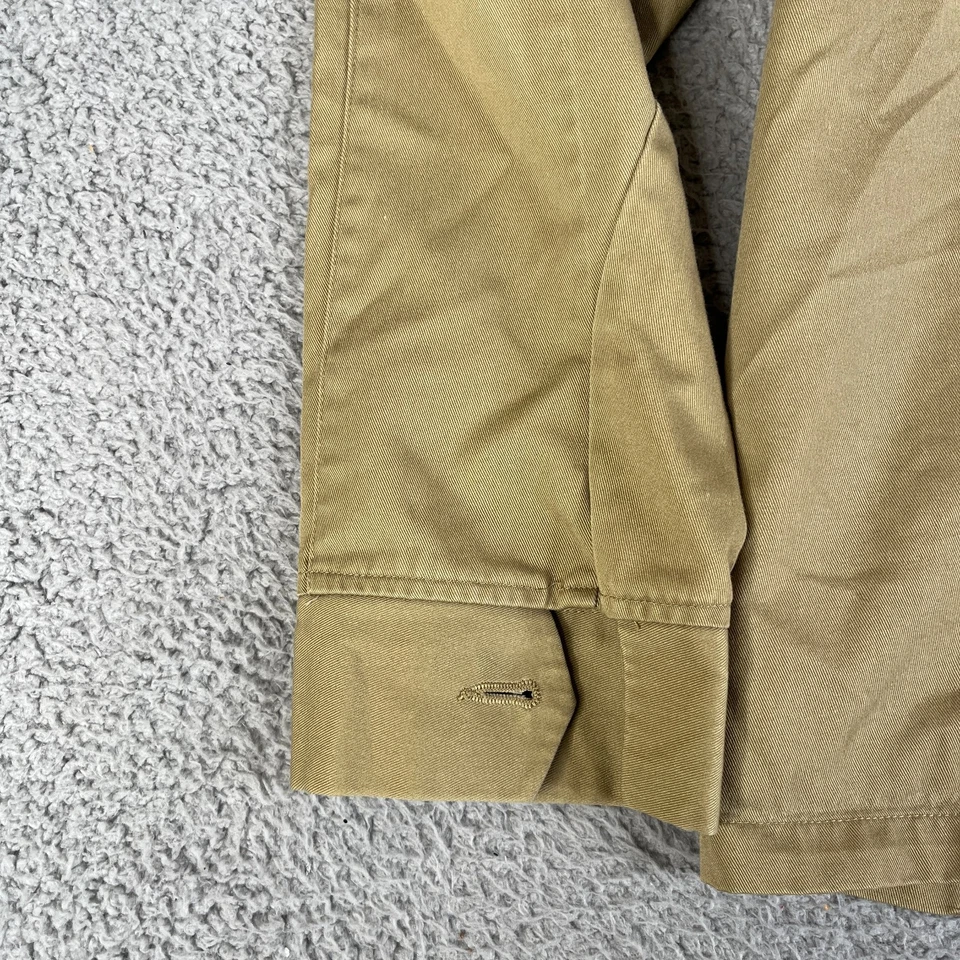 Volcom Stone Boardwear Jacket Mens Large Tan Khaki Streetwear Barn Garage Coat - Image 3 of 4