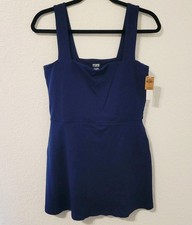 Victoria's Secret PINK Athletic Dress Navy Large Ribbed Shorts Pockets NWT