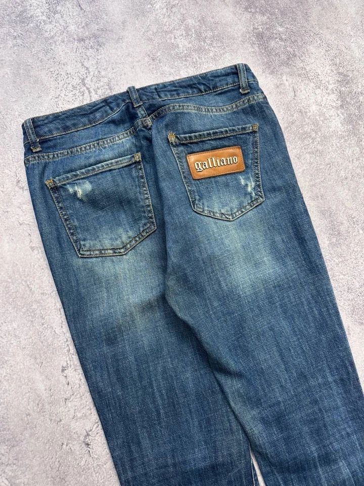 Pantalones de mezclilla ajustados vintage para mujer John Galliano Foto 3 de 4