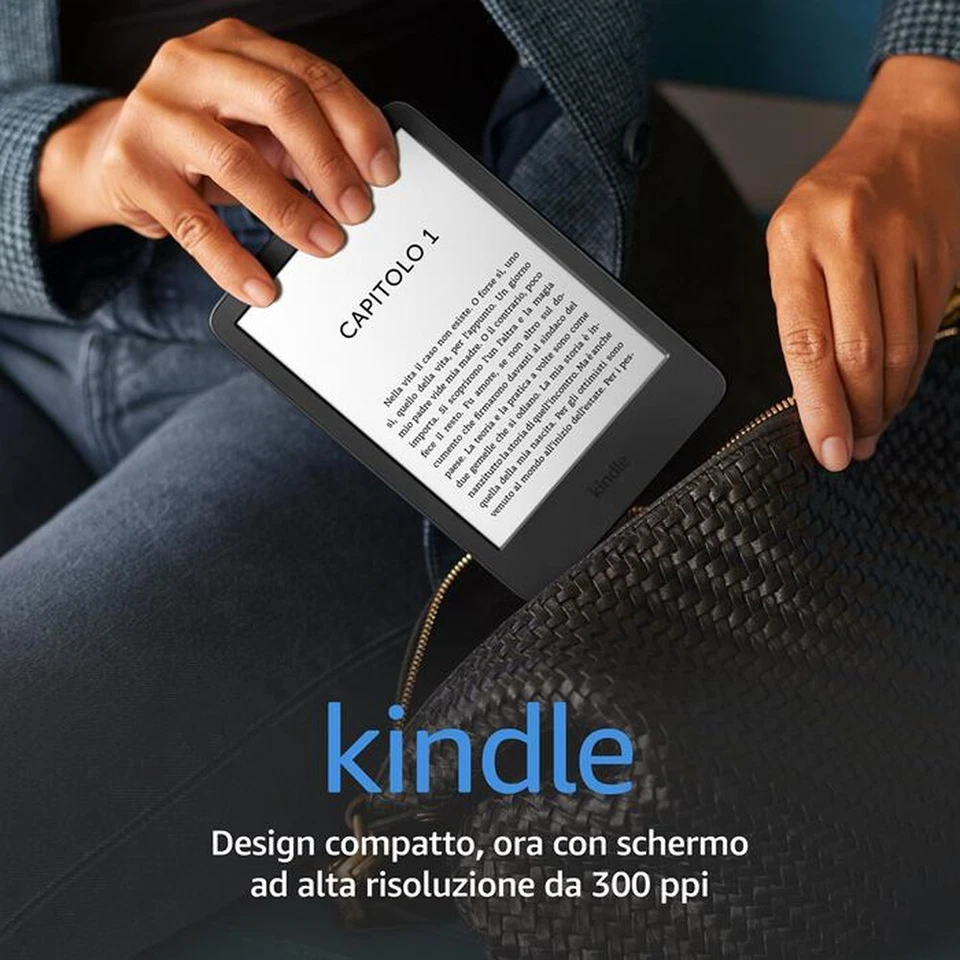 Amazon Kindle 2022 6" 300ppi Nero 16GB Wi-Fi Senza Pubblicità Leggero e Compatto - Immagine 2 di 4
