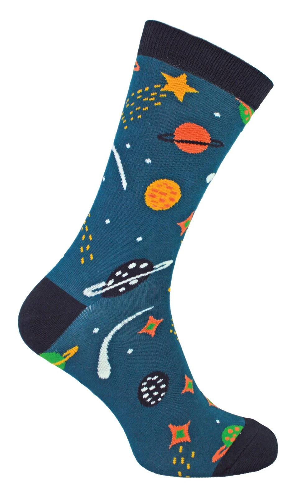 Mens Space Novelty Socks by Mr Heron Gift Socks Size 7 8 9 10 11 12