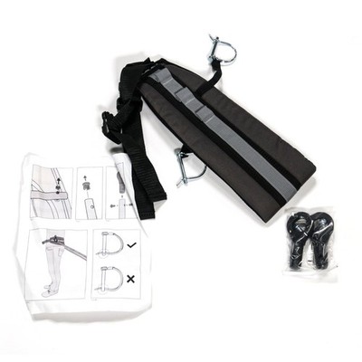 Burley Ski Kit Waist Harness & Hardware, Black