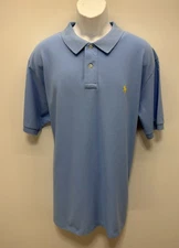POLO RALPH LAUREN mens blue golf polo shirt size XXL Yellow Pony