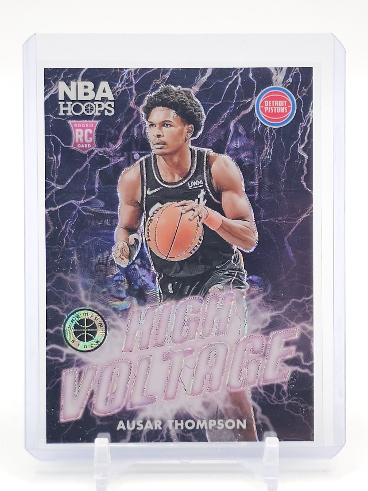 AUSAR THOMPSON 2023-24 HOOPS PREMIUM STOCK HIGH VOLTAGE ROOKIE #8 Q0221