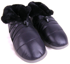 Vionic Gabrie Black Puffy Ankle Faux Fur Line...