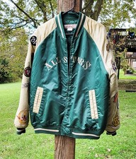 Negro League Baseball All Stars XXL Satin Jacket JC Freeman & Son Team Patches
