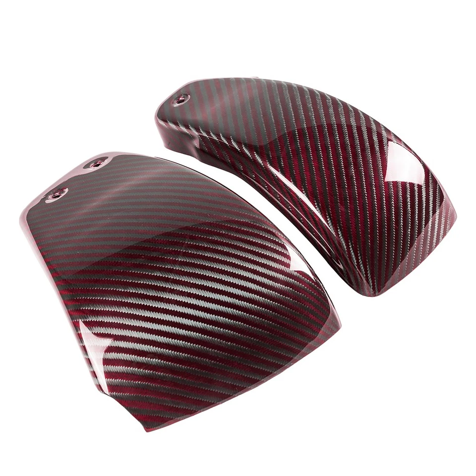 Cubierta de batería lateral acanalada de fibra de carbono para Harley Softail Low Rider ST M8 2018+ Foto 2 de 4