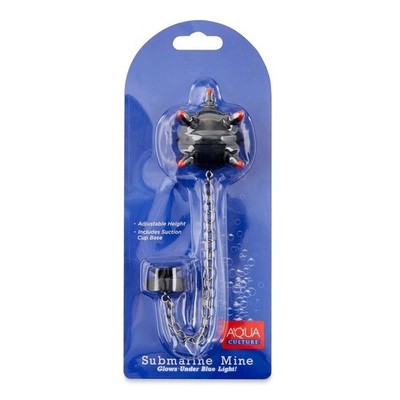 Submarine Mine Aquarium Ornament Glowing Tips Suction Cup Fish Tank Decor