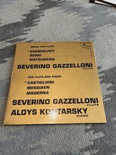 12" VERY RARE LP MUSIC FOR FLUTE AND PIANO BY GAZZELLONI & KONTARSKY (1970) MAIN