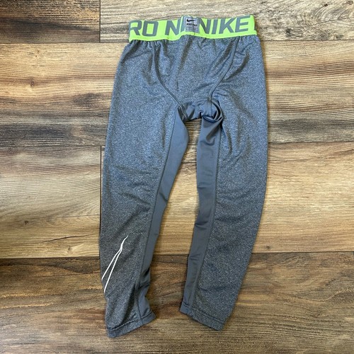 Kids Nike Pro Compression Leggings Gray Nike Leggings Youth Size 4 5 XS DriFit - Picture 6 of 7