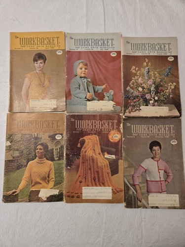 Vintage Lot Of 6, 1968. The Workbasket And Home Arts Magazine. - Picture 1 of 8