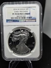 2014-W American Silver Eagle NGC PF70 Ultra Cameo EARLY RELEASE