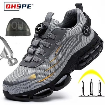 Herren Stahlkappe Schuhe Sicherheit Turnschuhe Arbeitsstiefel Damen Leicht Mode