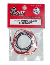 Gofer Racing 16201 Battery Cables Black & Red