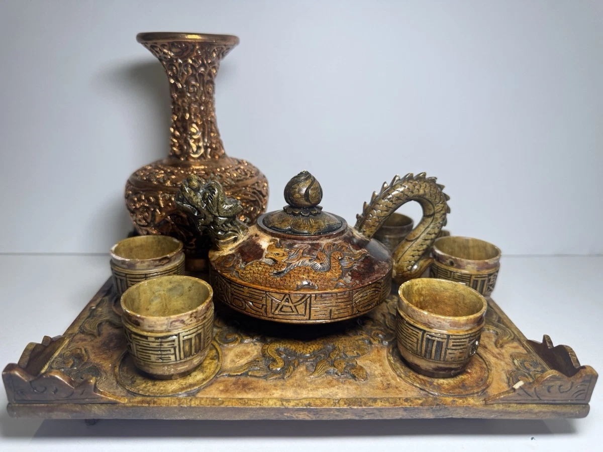 銅器 龍鳳壺 茶道具 煎茶器 工芸品 置物 龙茶具在收藏中国茶壶、茶具套装1900-现在| eBay