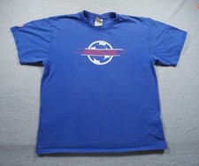 Vintage USA Soccer Shirt Mens Large Blue Nike Tee European Sportring Swoosh