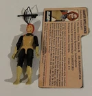 GI Joe 1982  Straight Arm Scarlett Flawed, Complete with File Card