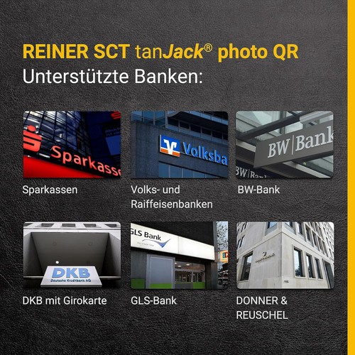 REINER SCT tanJack photo QR I Chip Tan Generator for Online Banking - Afbeelding 2 van 6