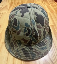 Vintage Duck Hunter Frog Skin Camo Jones Style Hunting Hat Insulated 
