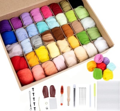 Needle Felting Set 40 Farben 5g Fasern DIY Kit